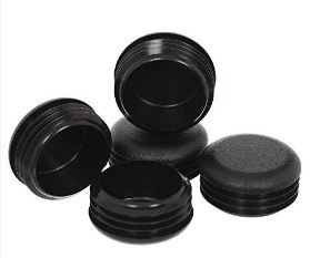 MODEL MT-103 SIZE 25MM ROUND RIBBED INSERTS END CAPS FOR DESKS, TABLES & CHAIR LEGS