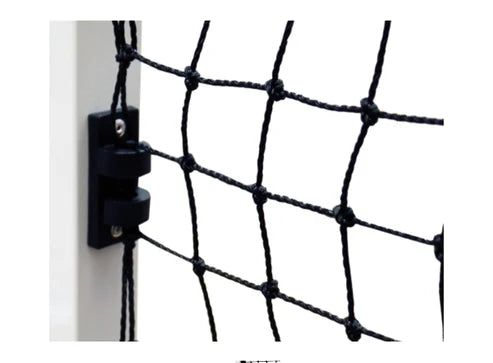 NET HOOK WITH DOUBLE FIXINGS, FOR STEEL GOALS