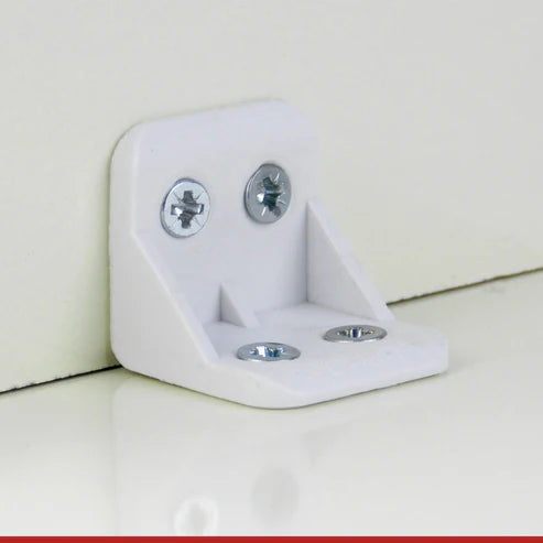 MODEL MT-410 uxcell Shelf Cabinet Door 90 Degree Plastic Corner Braces 4 Holes Angle Bracket