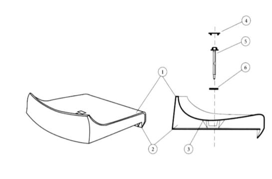 Backless Stadium seat MT-2033 (telescopic or dismountable)