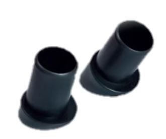 MODEL MT-225 Ribbed Inclined Angled Base feet end cap For round Pipe 25mm